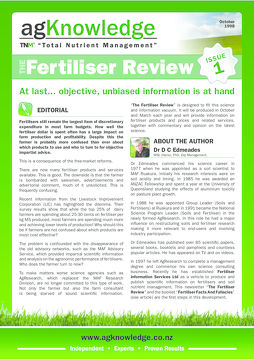Fertiliser Review Issue 1